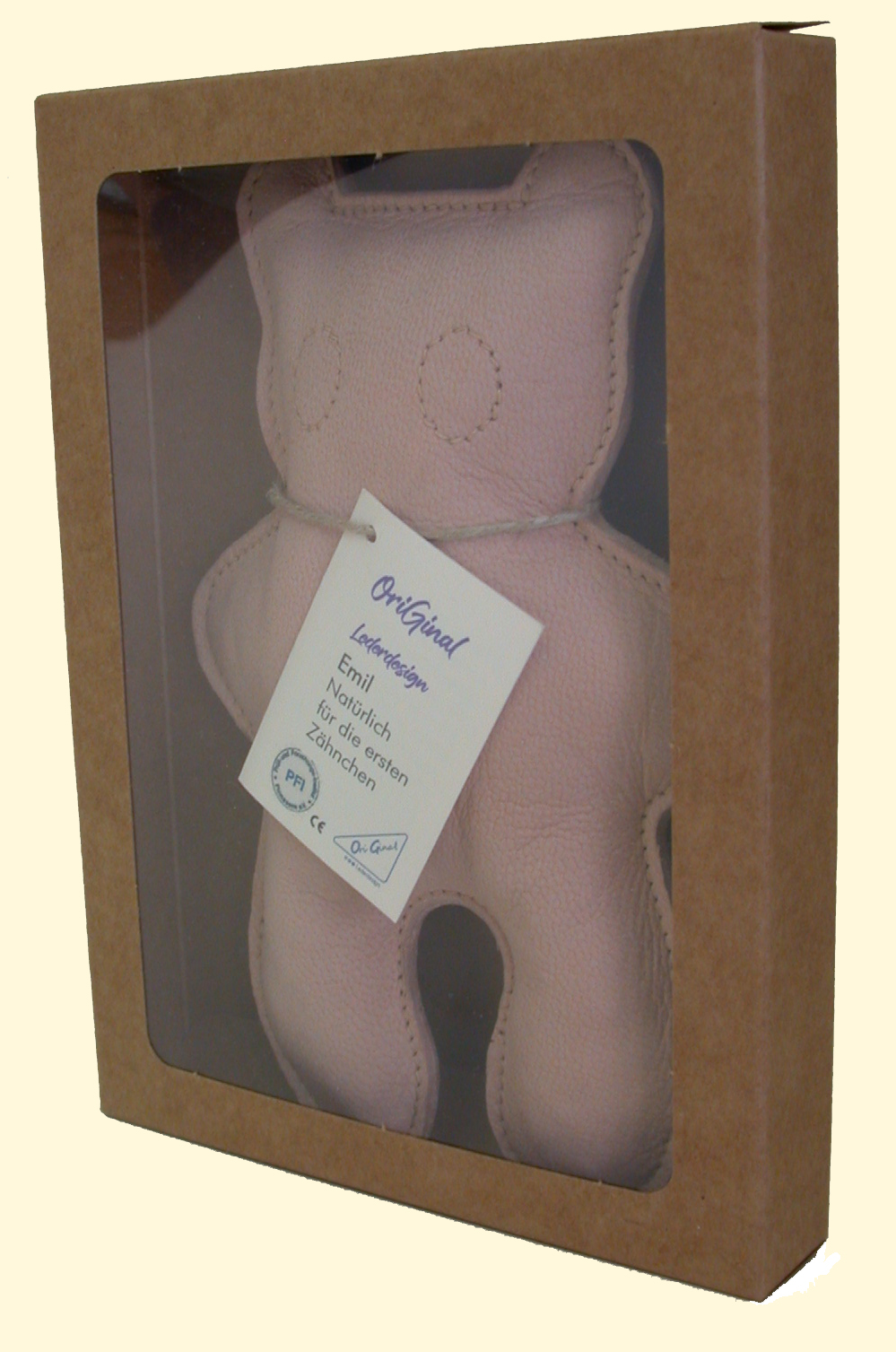 Emil, das perfekte Geschenk zur Geburt Zahnungshilfe, Beissring, baby, Greifling, Bio-Leder, Emil, pflanzliche Gerbung, Nachhaltig, Original-lederdesign,For Baby´s first Teeth, theeser